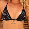 Crystalina Black Bikini Top