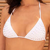 Crystalina White Bikini Top