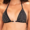 Diamondina Star Black Bikini Top