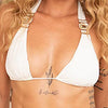 Diva White Bikini Top
