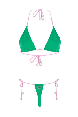 Lolipop Green Bikini G-String Bottom - Lolipop Green Bikini G-String Bottom