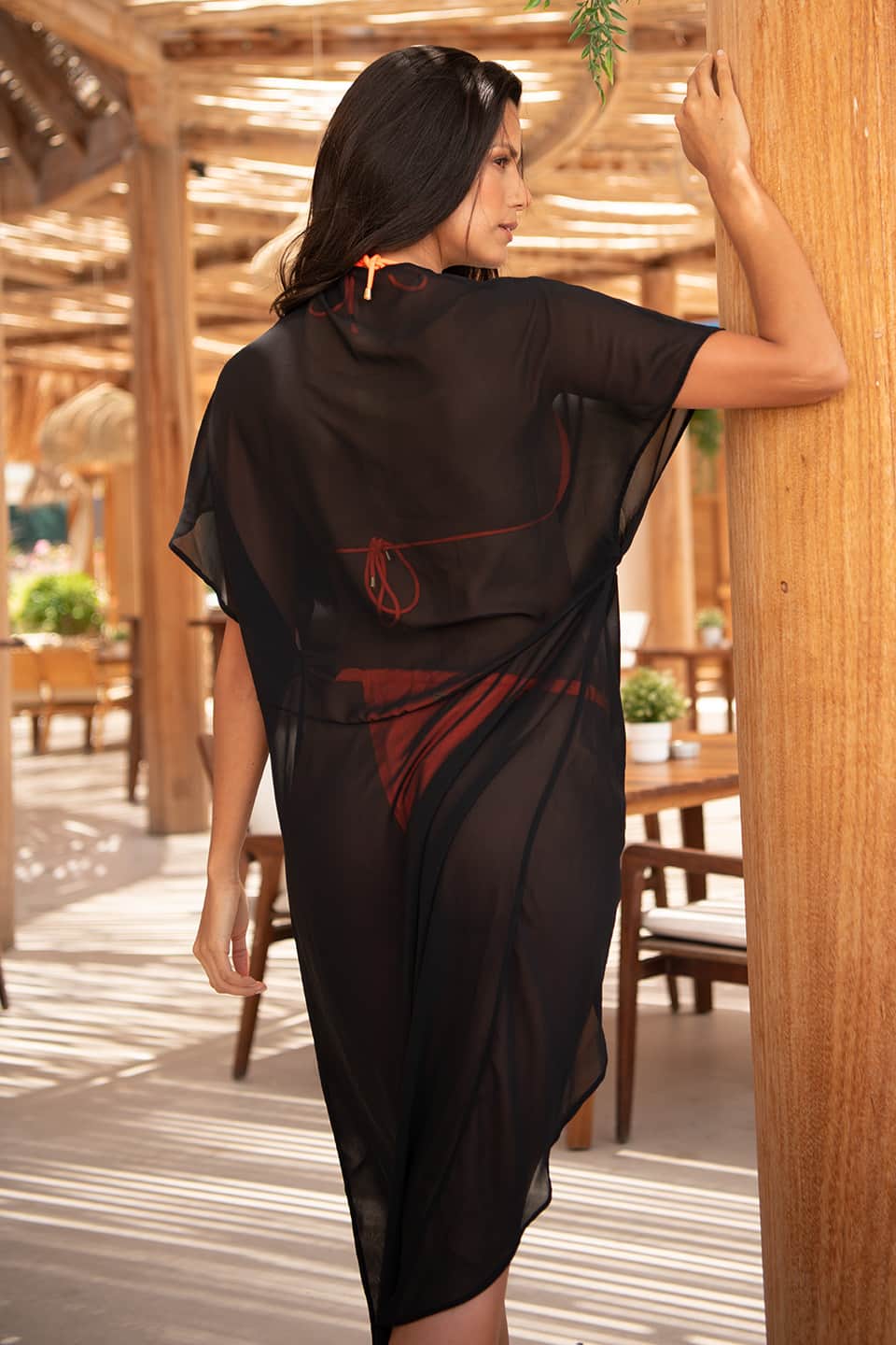 Butterfly Pareo Black