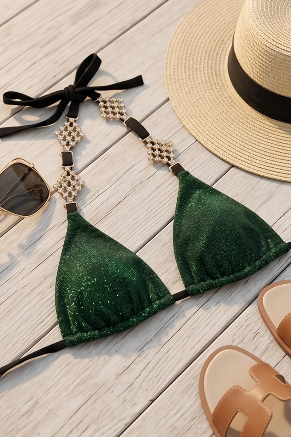 Lumiere Jade Bikini Top