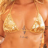 Gold Girl Bikini Top