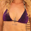 Lumiere Violet Bikini Top