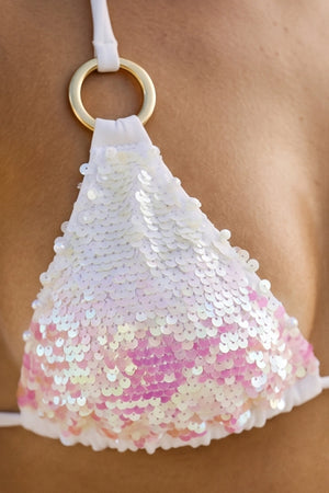 Glamour Girl White Bikini Top - Glamour Girl White Bikini Top