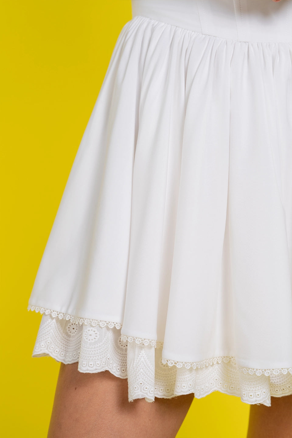 White Camelia Mini Dress