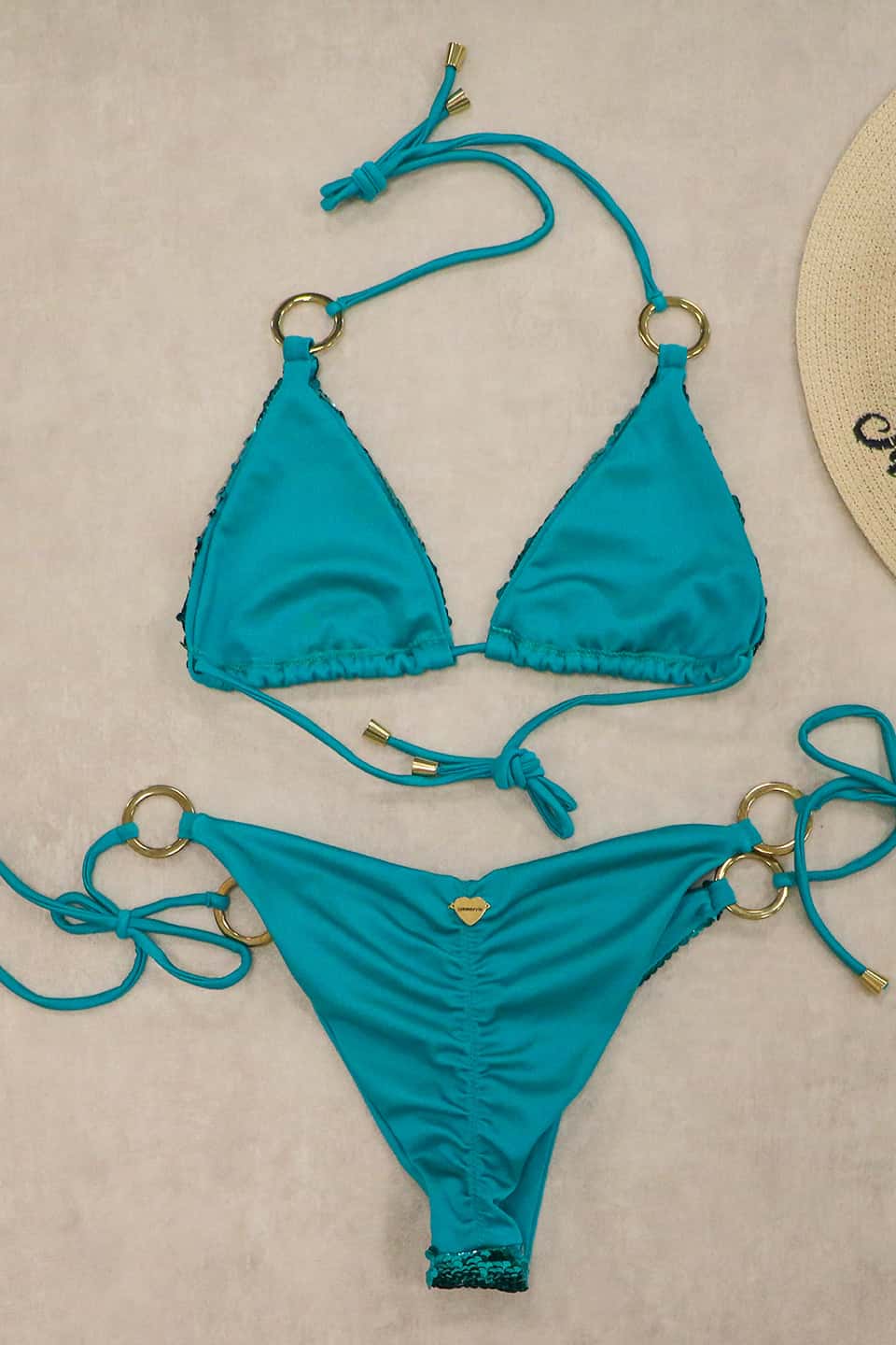 Glamour Girl Green Bikini Bottom