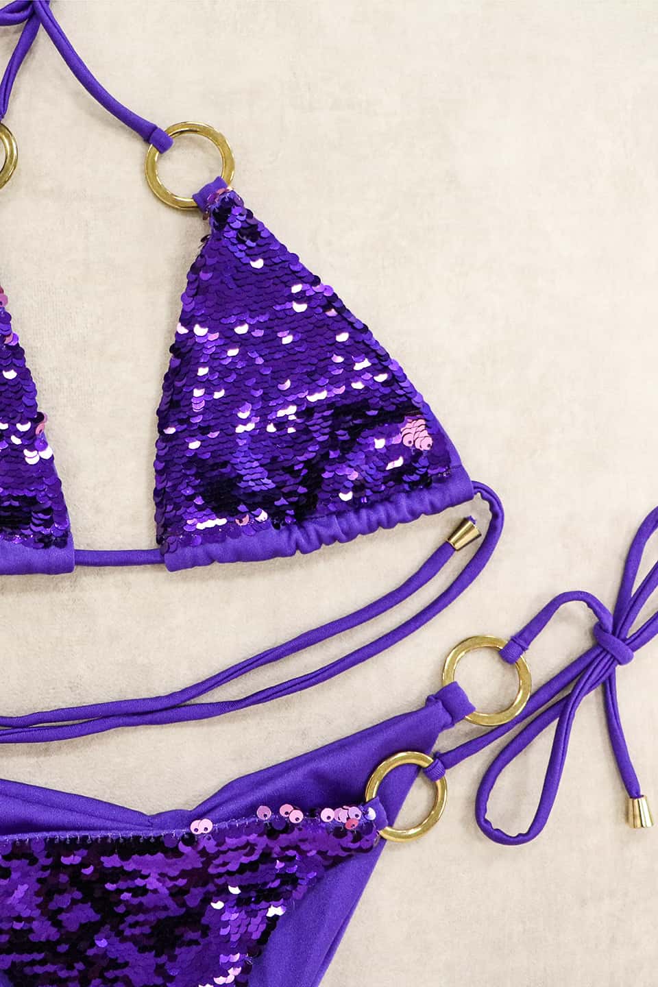 Glamour Girl Violet Bikini Top