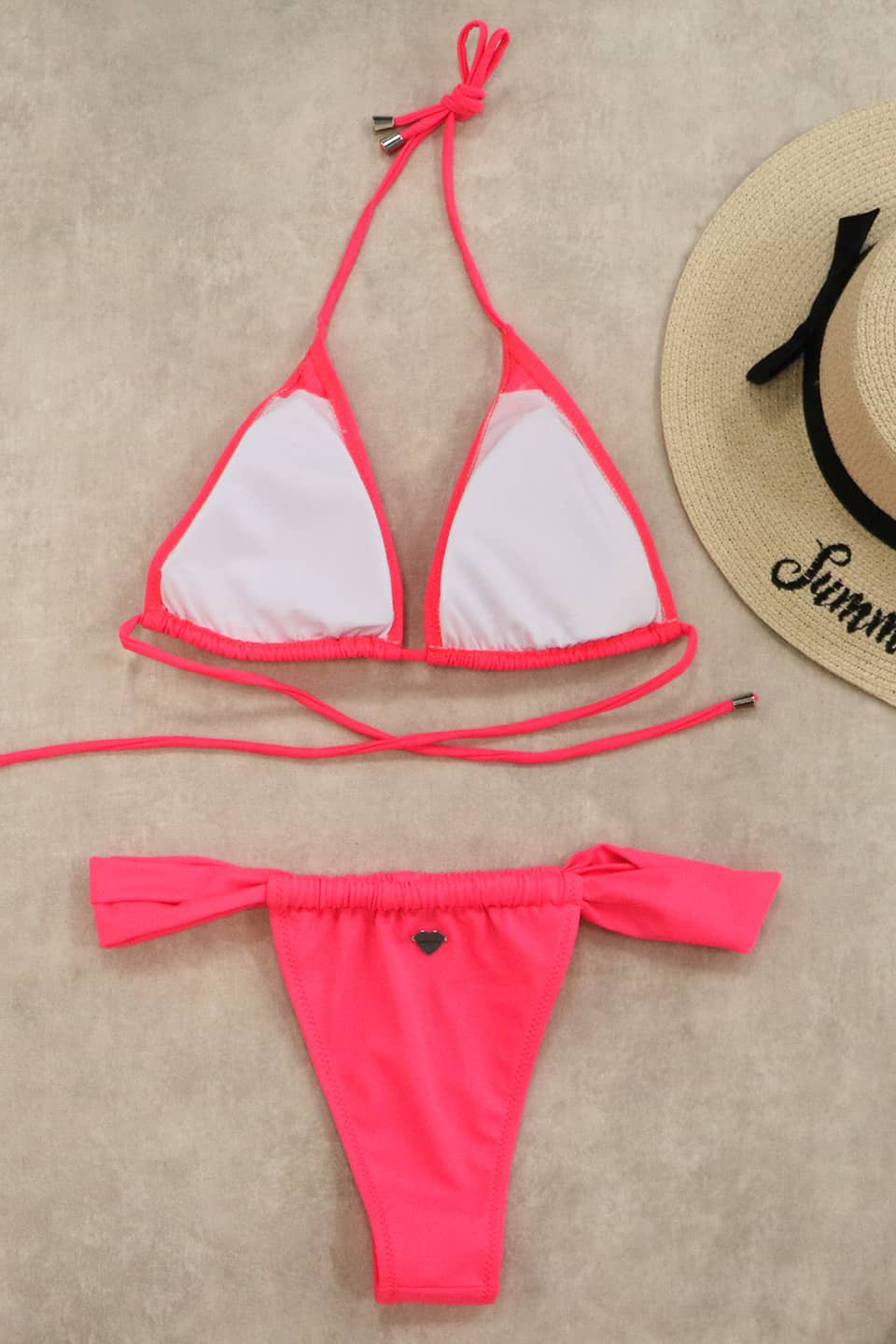 Librea Neon Pink Bikini Top
