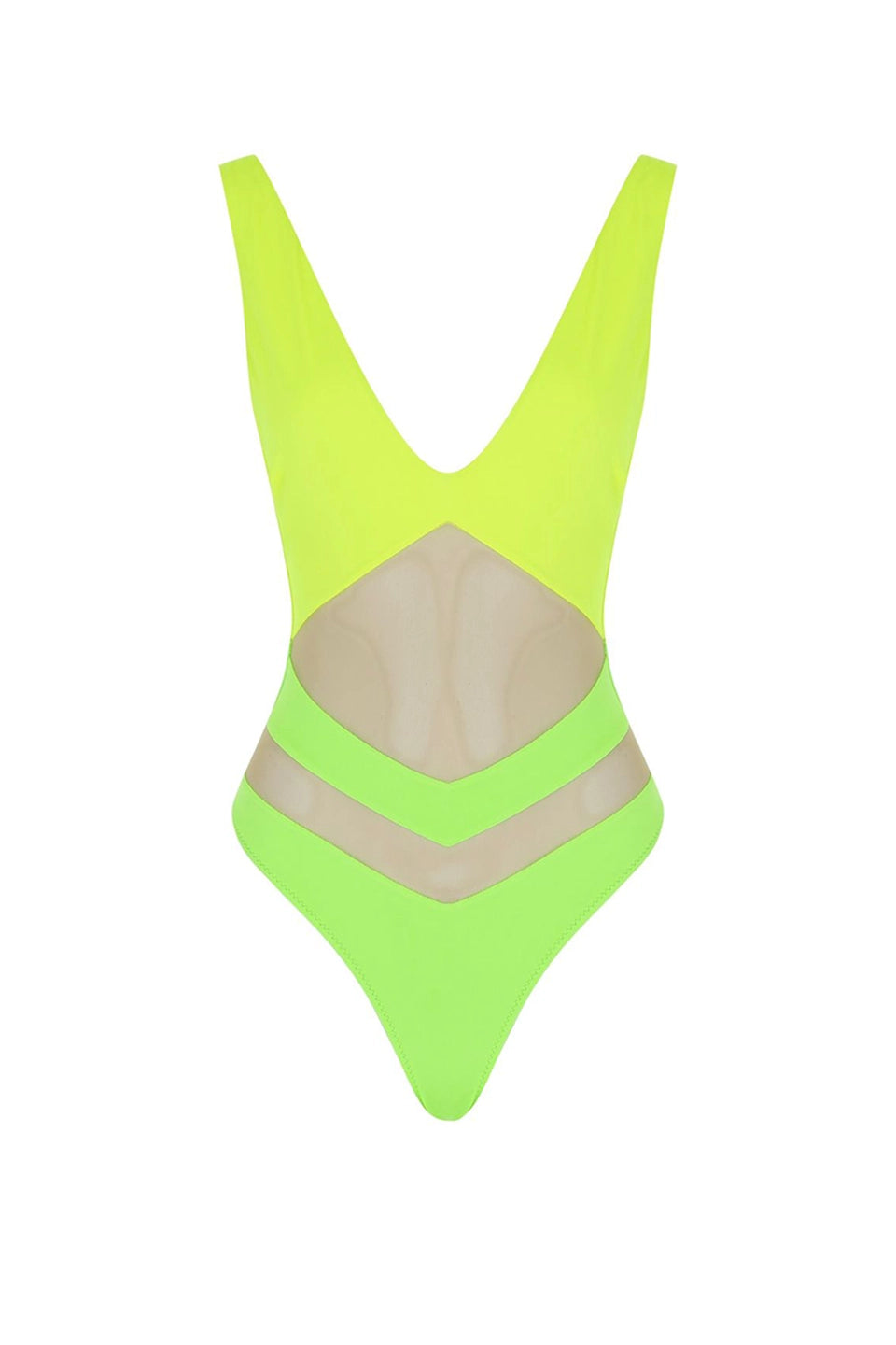 Candy Girl Neon Green/Yellow Swimsuit