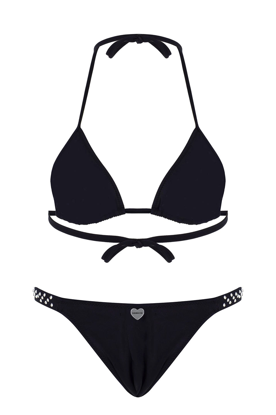 Crystalina Black Bikini Bottom