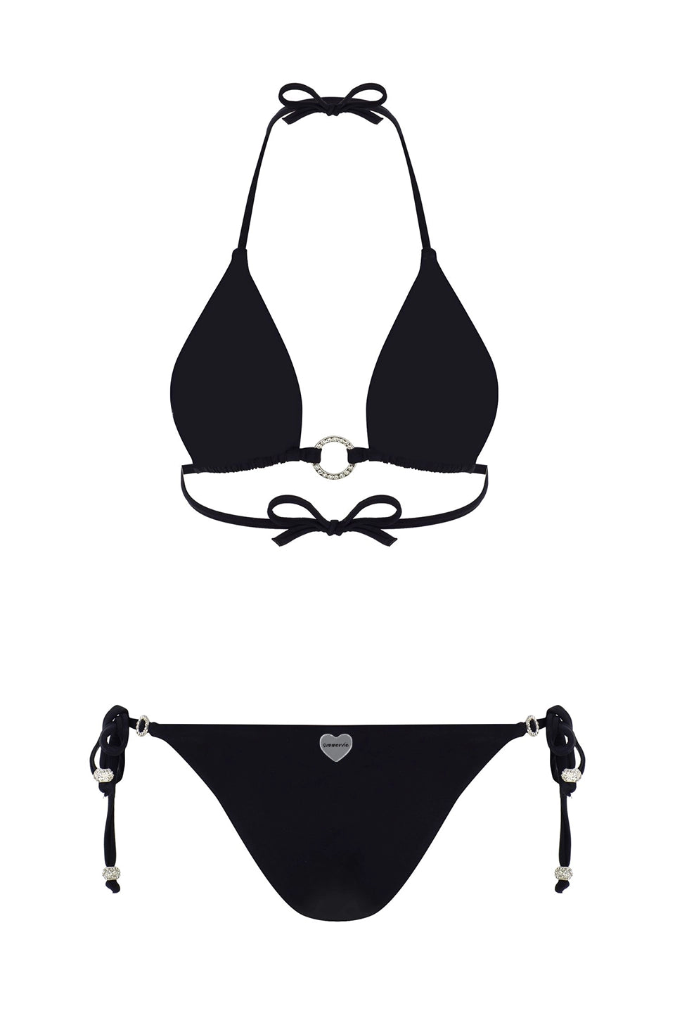 Diamondina Star Black Bikini Bottom