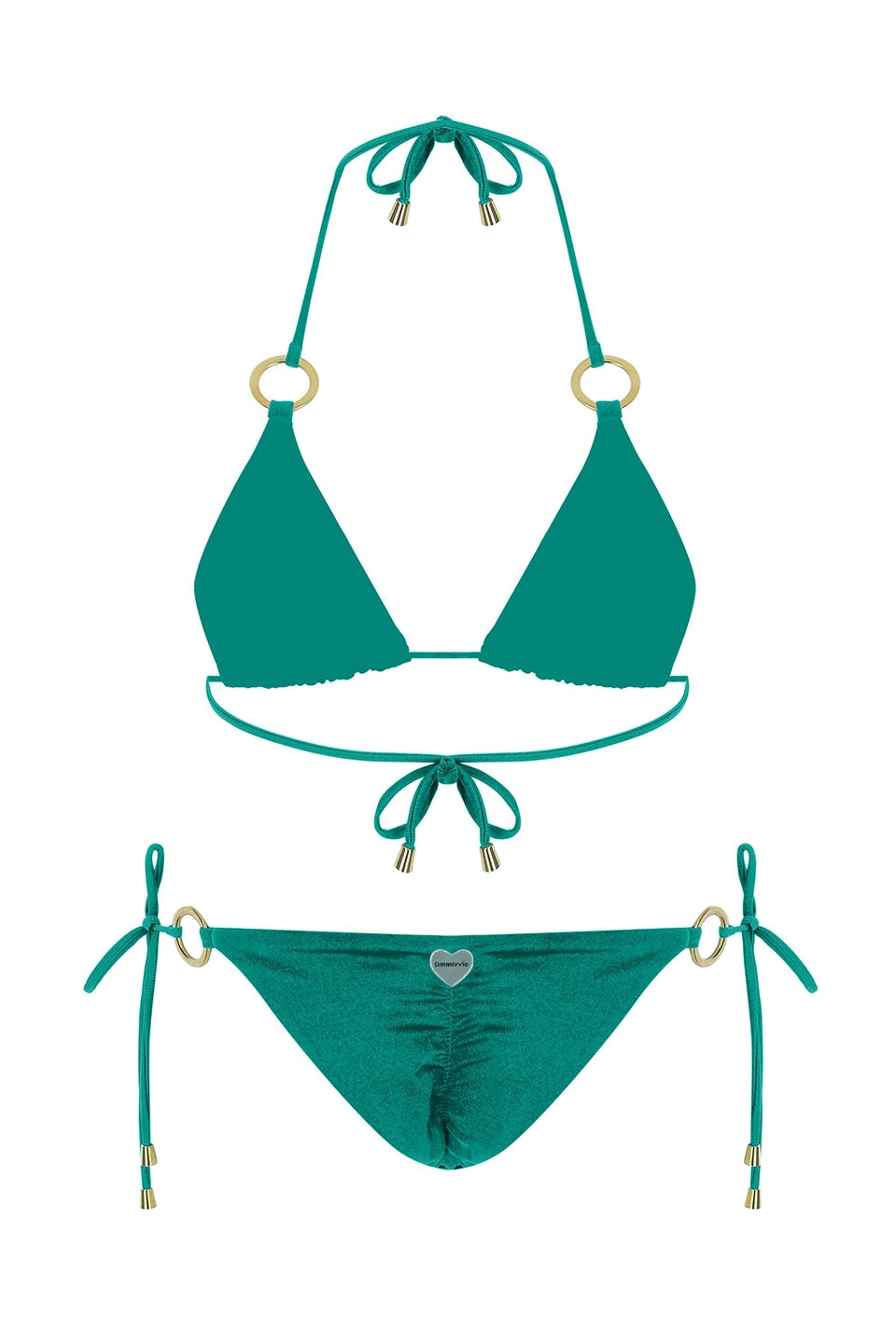 Glamour Girl Green Bikini Bottom