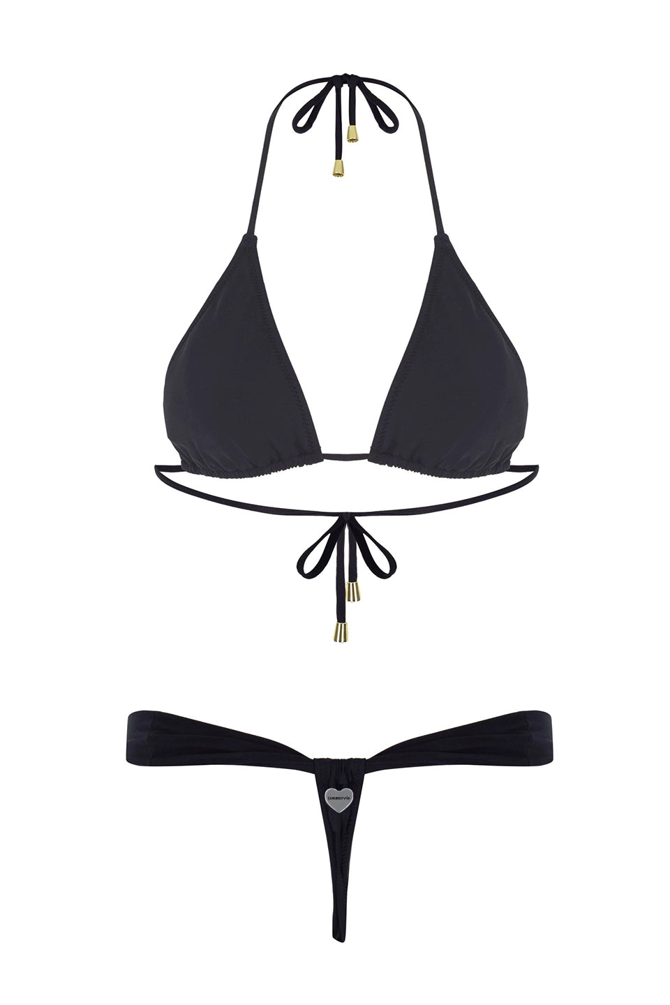 Librea Black Bikini Bottom G-String