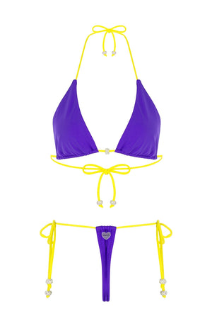 Lolipop Violet Bikini G-String Bottom - Lolipop Violet Bikini G-String Bottom
