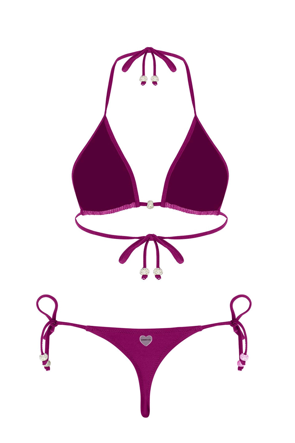 Shiny Star Pink Bikini Bottom G-String
