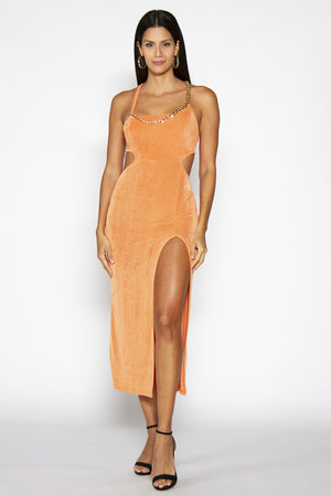 Aphrodite Orange Dress - prom ideas dress